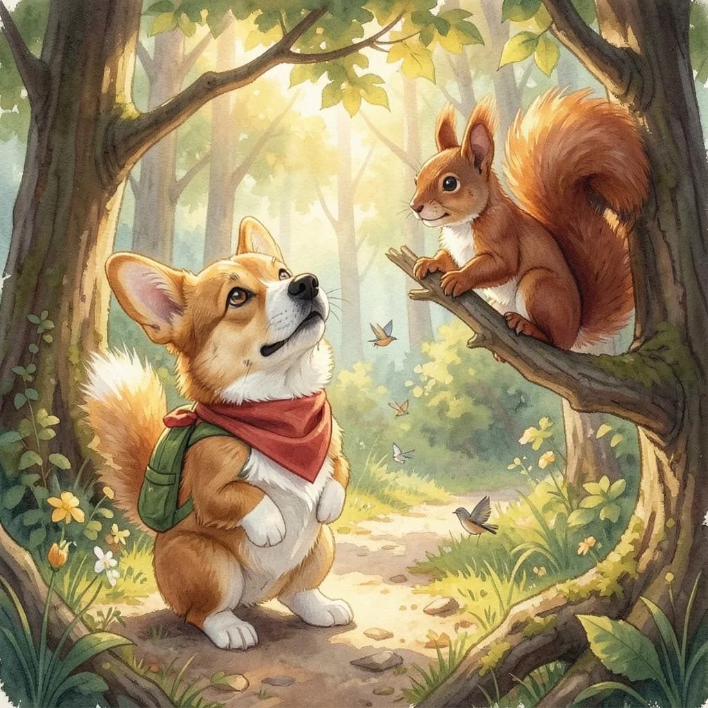 Page 3 illustration: The forest was even bigger than Biscuit had imagined.