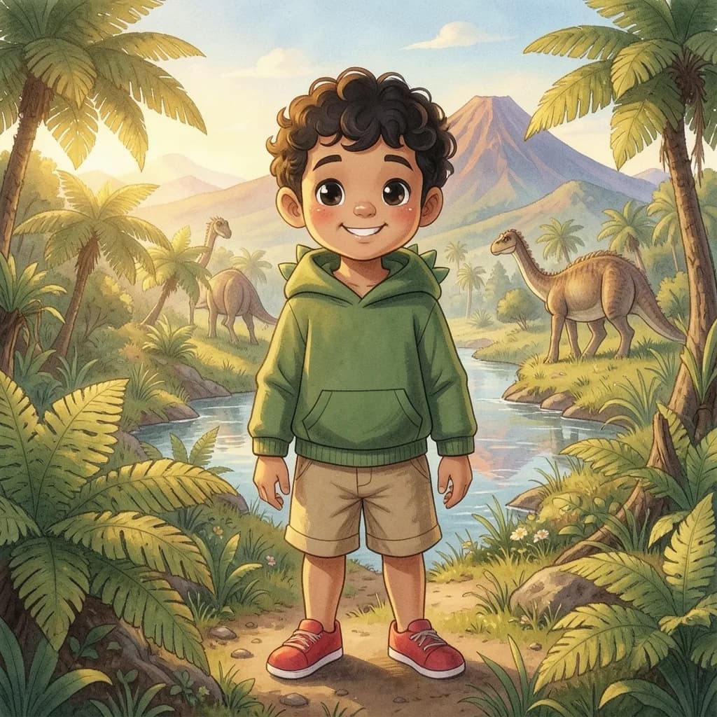 Page 3 illustration: Noah stepped through and gasped.
