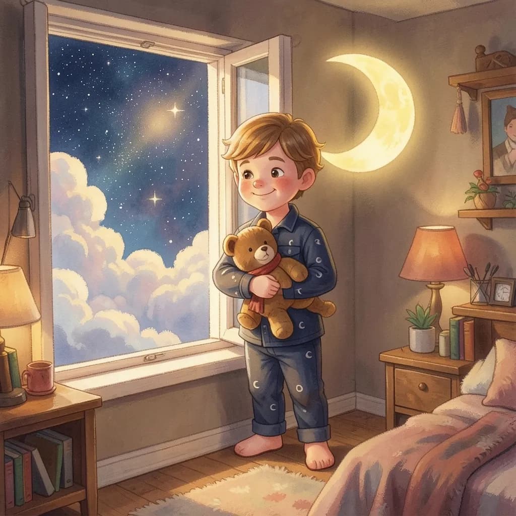 Page 2 illustration: Leo ran to the window.